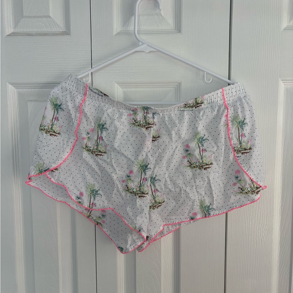 Victoria Secret Palm Tree Pajama Shorts